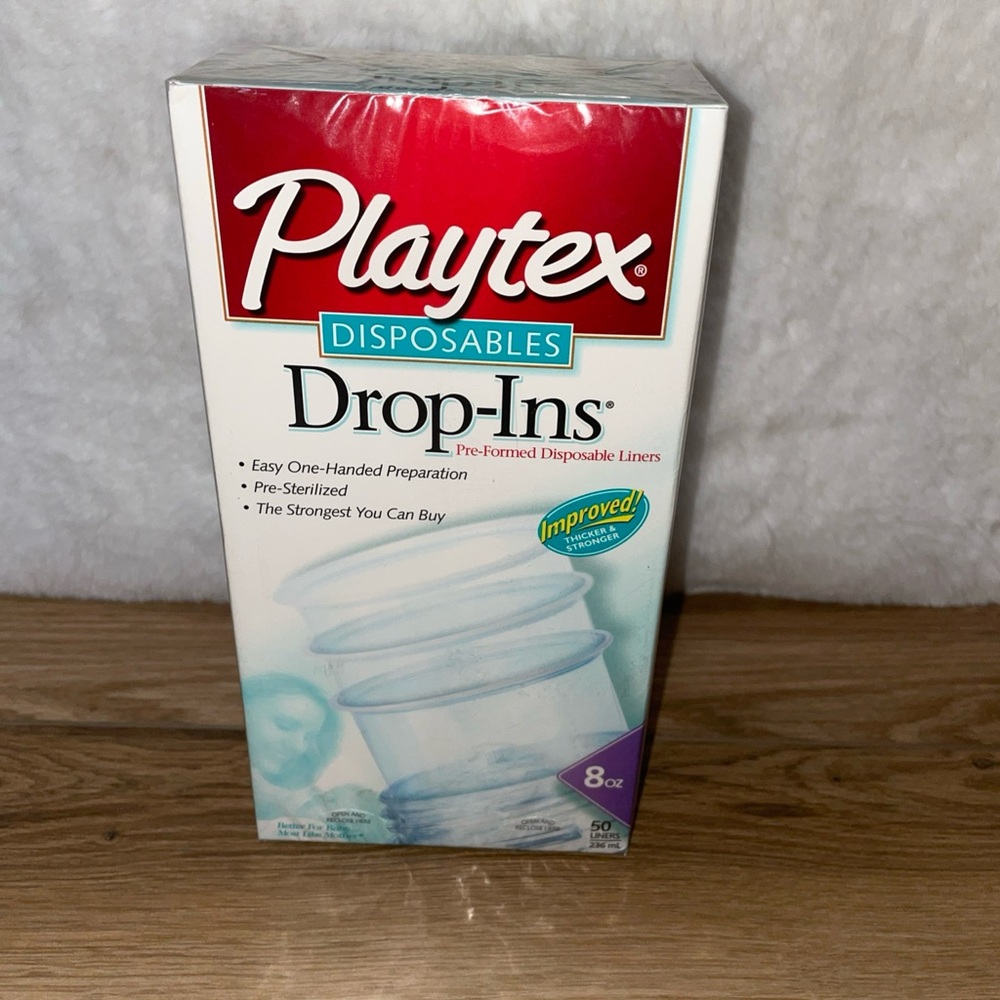 Vintage 2001 Playtex Disposables Drop-Ins Liners 8oz 50ct NEW